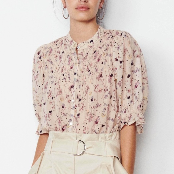 ba&sh Blouna Floral Print Blouse Medium SOLD - Picture 2 of 13